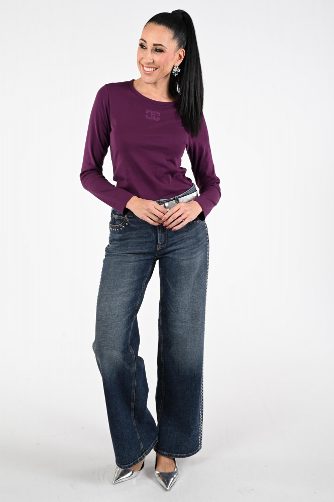 Co'couture Granny cc tee T-shirt lange mouw Rood