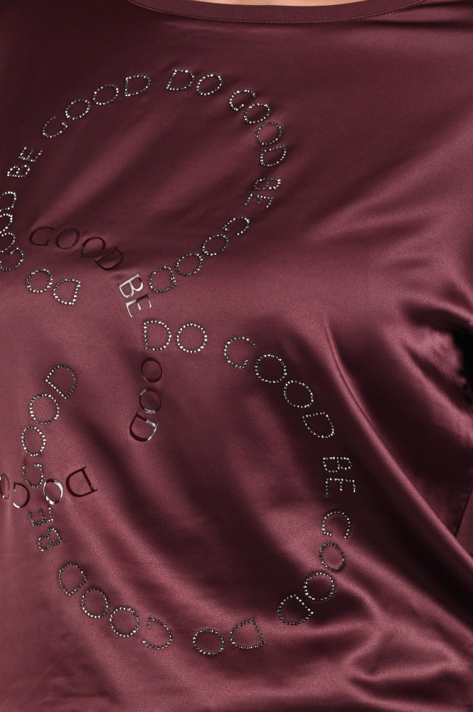 Monari 808839 T-shirt lange mouw Rood