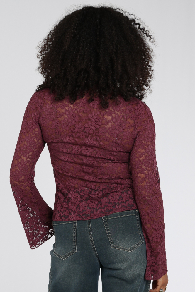 Geisha 62831-14 T-shirt lange mouw Rood