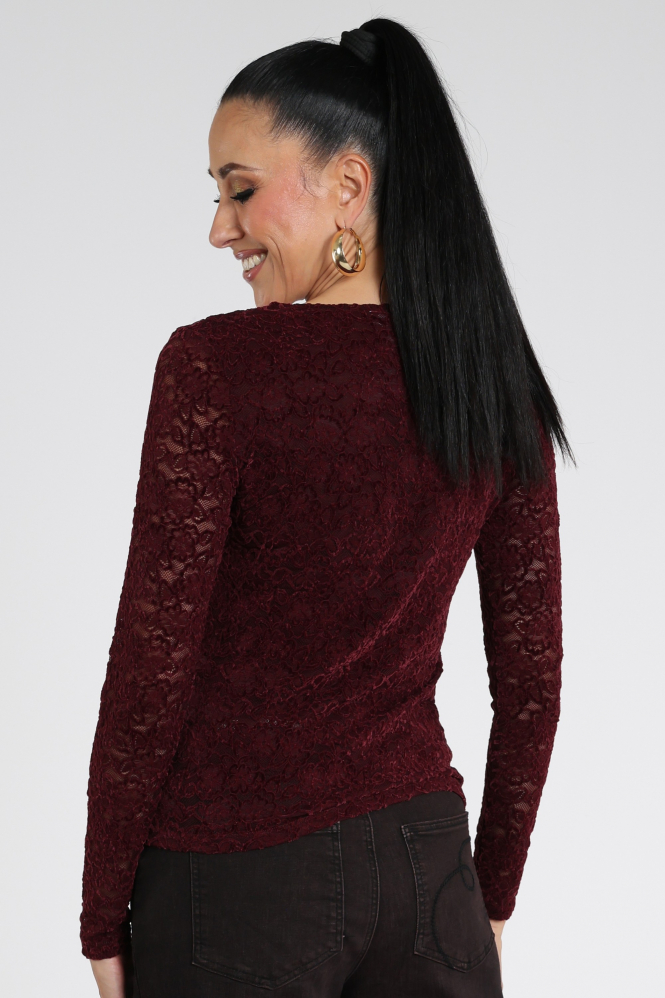 Emotions 226143 T-shirt lange mouw Rood