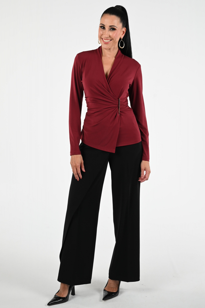 Joseph Ribkoff 253020 T-shirt lange mouw Rood
