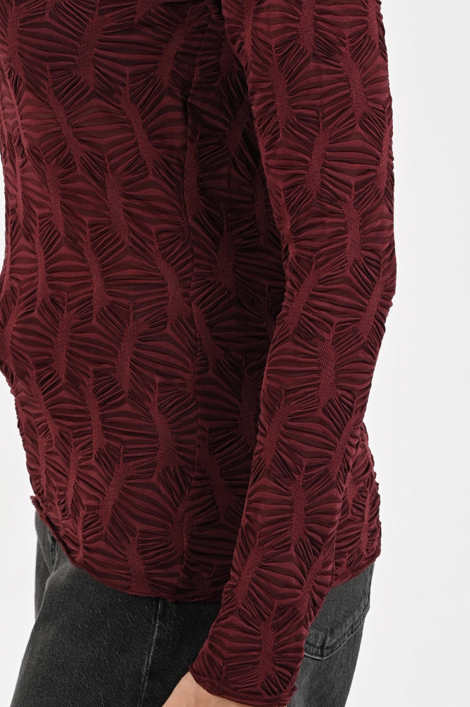 Summum 3s5066-30648 T-shirt lange mouw Rood