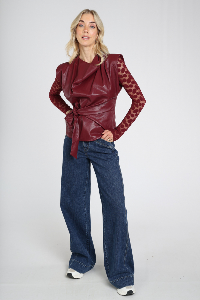 Co'couture 500266 T-shirt lange mouw Rood