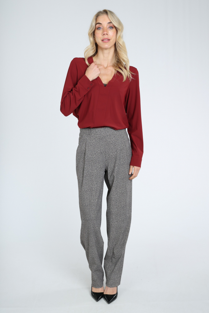 Studio Anneloes 14381 T-shirt lange mouw Rood