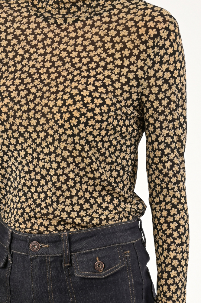 Geisha 32621-14 T-shirt lange mouw Zwart