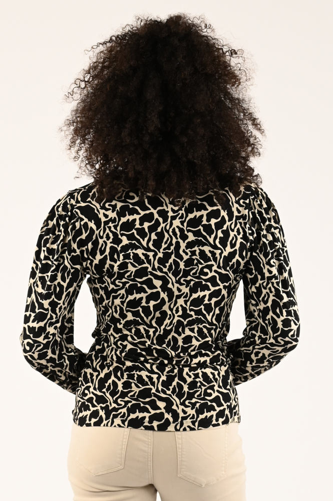 Geisha 32890-60 T-shirt lange mouw Zwart