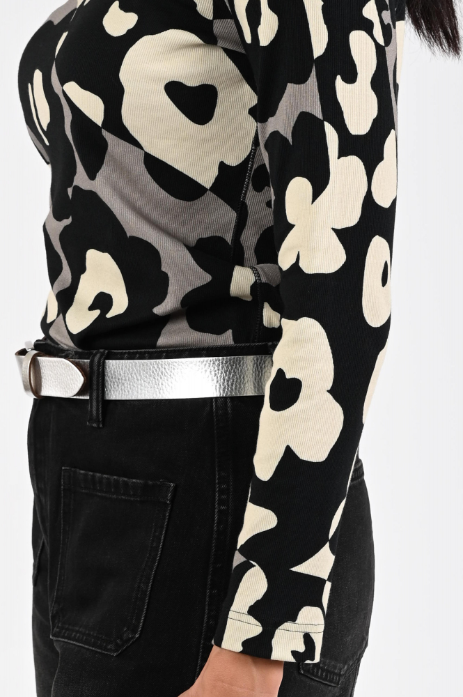 Zaida 336900 T-shirt lange mouw Zwart