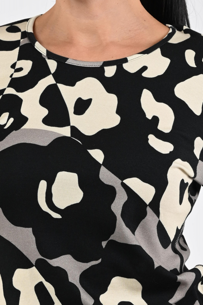 Zaida 336900 T-shirt lange mouw Zwart