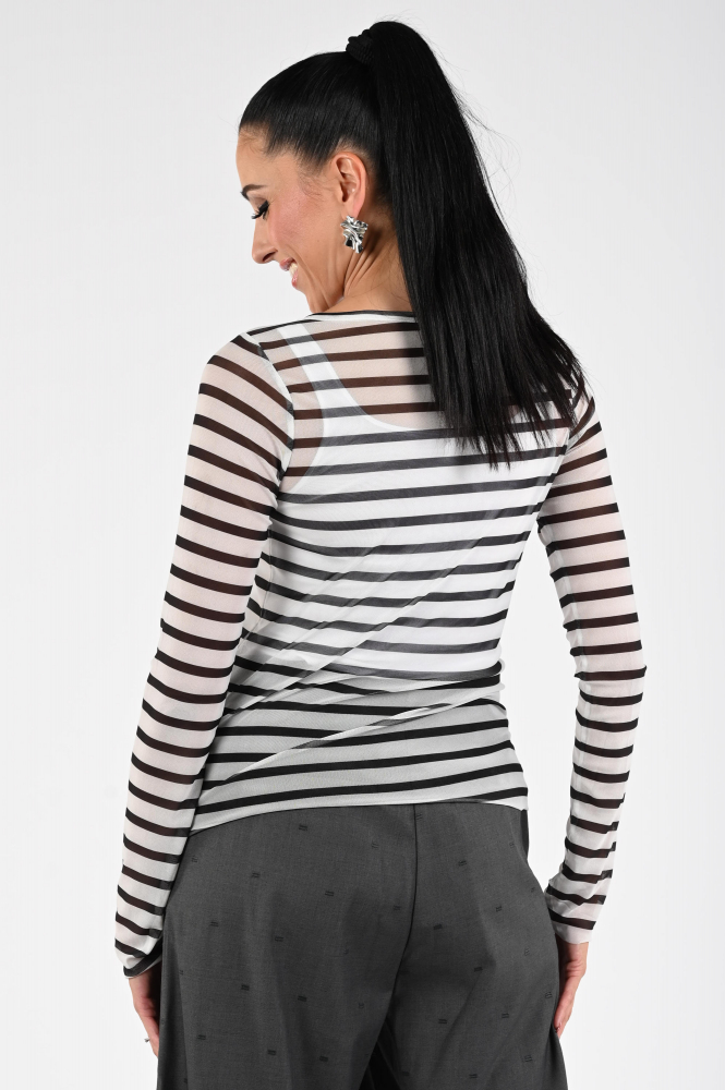 10 Days 20-770-5203 T-shirt lange mouw Zwart