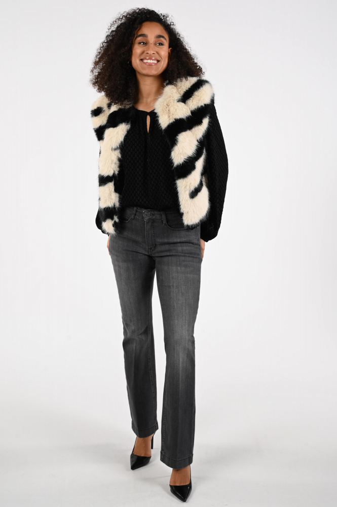 Nukus NKF01043 T-shirt lange mouw Zwart