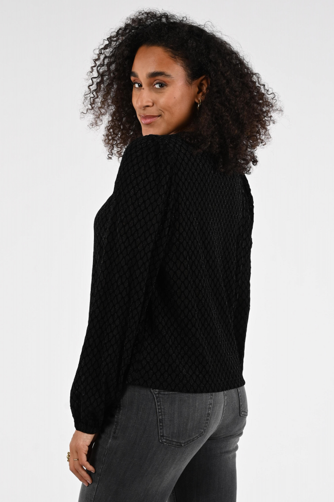 Nukus NKF01043 T-shirt lange mouw Zwart