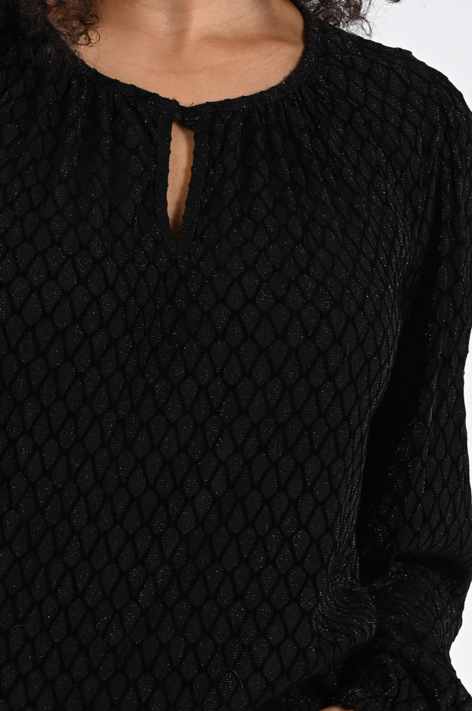 Nukus NKF01043 T-shirt lange mouw Zwart