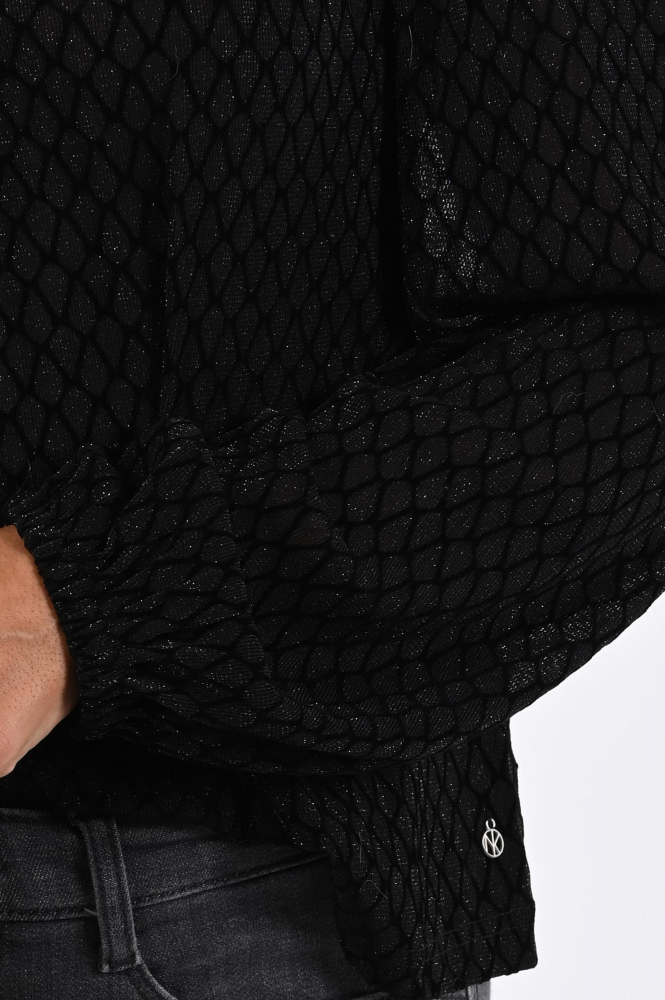 Nukus NKF01043 T-shirt lange mouw Zwart