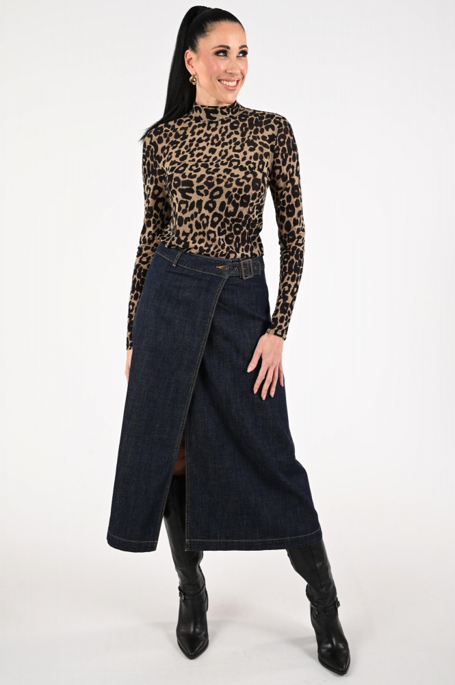 Geisha 52524-14 T-shirt lange mouw Zwart