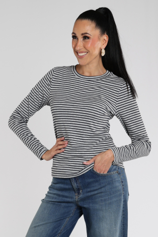 Aimée the label ZenoLuca STRIPED Grijs
