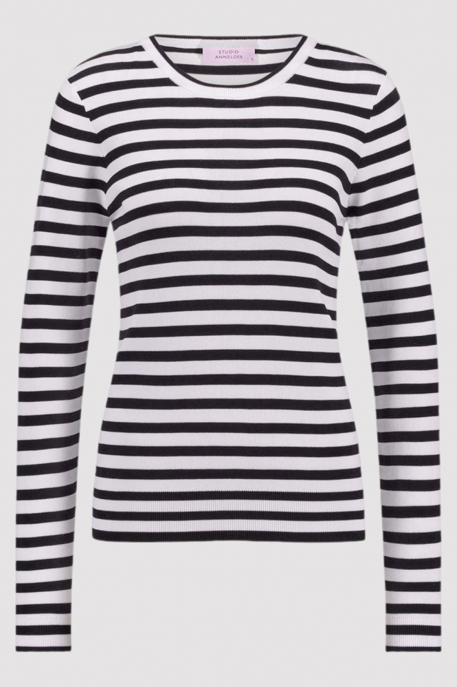 Studio Anneloes 91500 luna T-shirt lange mouw Wit