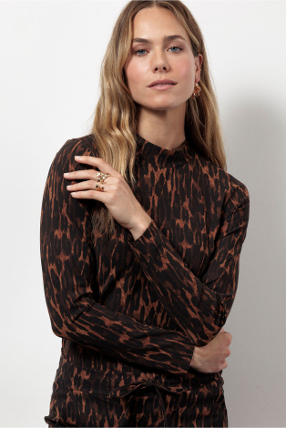 Studio Anneloes Faith animal top Bruin
