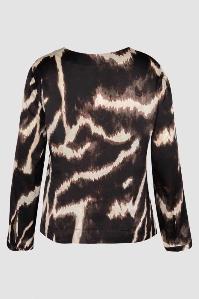 Studio Anneloes 13572 Madison T-shirt lange mouw Bruin