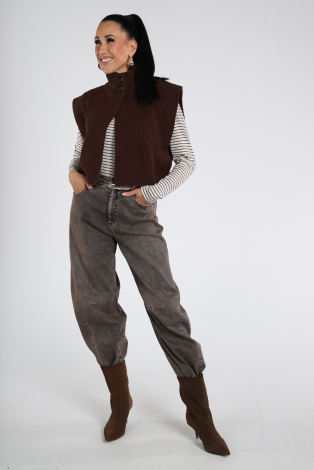 Aimée the label ZenoLuca STRIPED Bruin