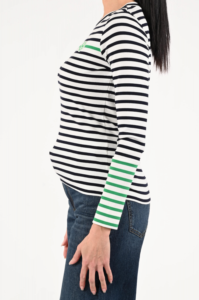 Marc Cain Remix AR 48.07 J90 T-shirt lange mouw Groen