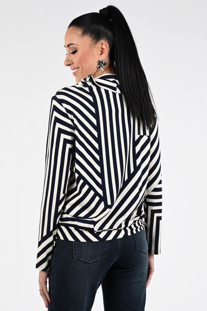 Frank walder 725409 T-shirt lange mouw Blauw