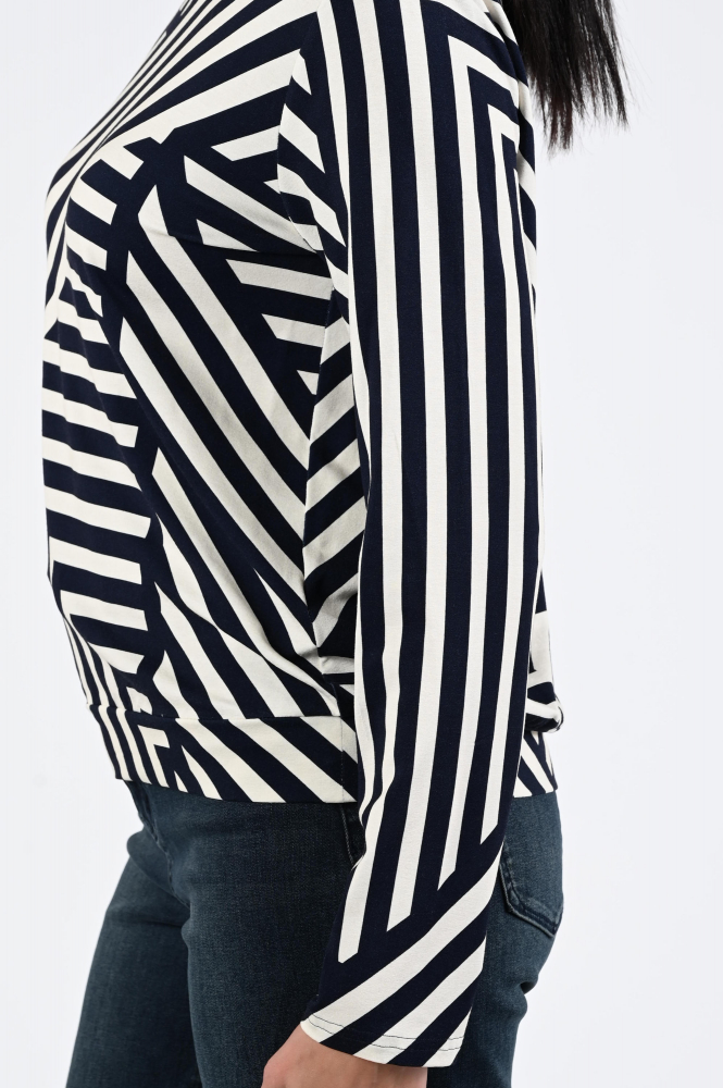 Frank walder 725409 T-shirt lange mouw Blauw