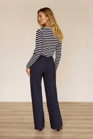L.O.E.S. by Studio Anneloes Luna stripe pullover Blauw