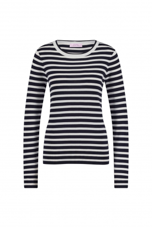 L.O.E.S. by Studio Anneloes Luna stripe pullover Blauw