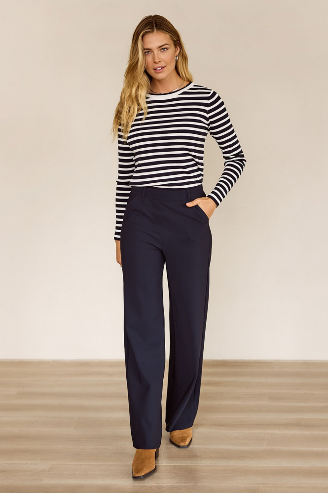 Studio Anneloes 91500 luna T-shirt lange mouw Blauw