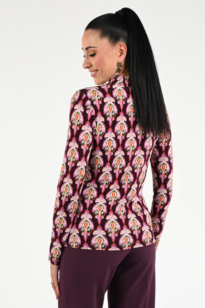Geisha 52883-60 T-shirt lange mouw Paars