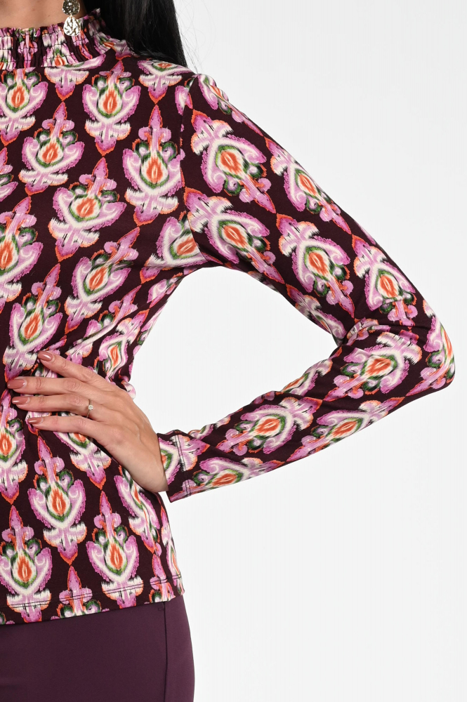 Geisha 52883-60 T-shirt lange mouw Paars