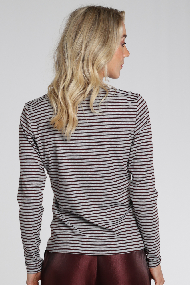 Aimée the label ZenoLuca  STRIPED T-shirt lange mouw Rood