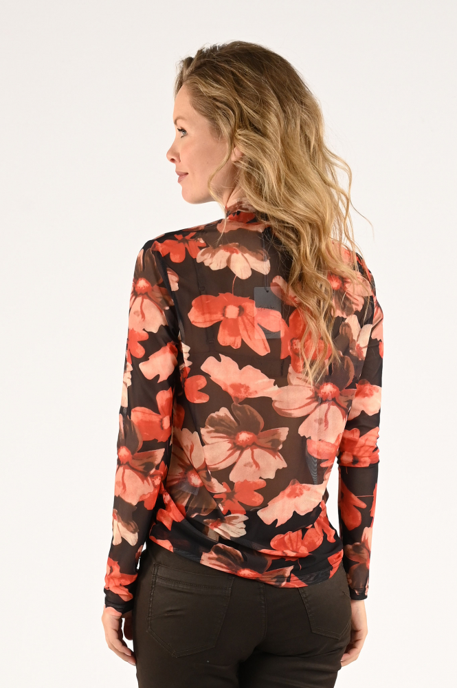 Geisha 32842-14 T-shirt lange mouw Oranje