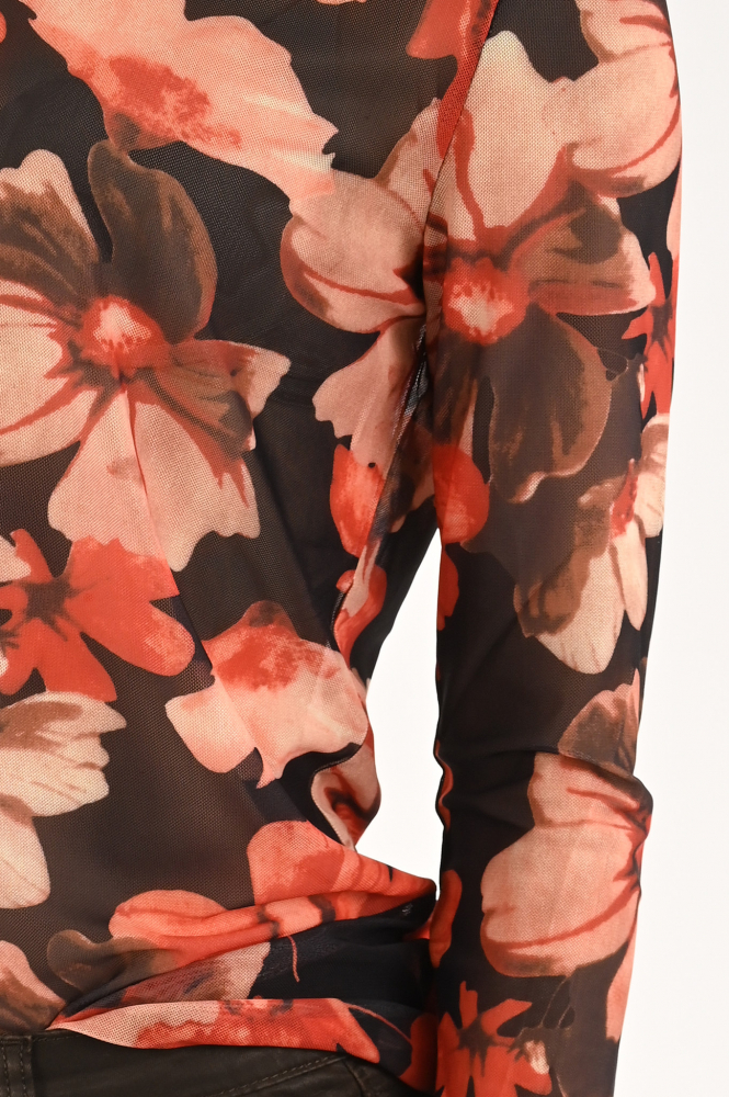 Geisha 32842-14 T-shirt lange mouw Oranje