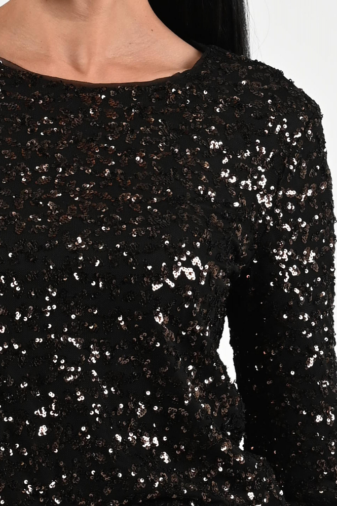Oui 95462 Luxe top Bruin