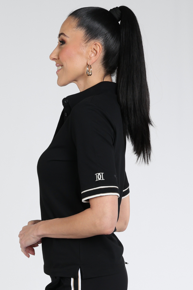 Deblon meline short Polo Zwart