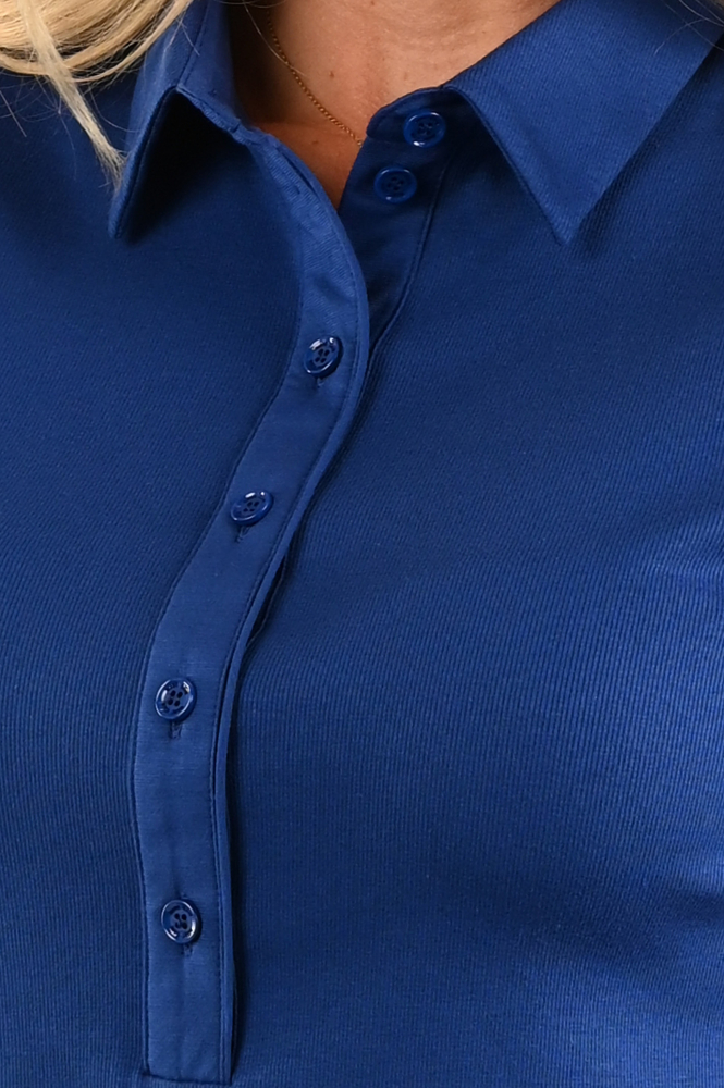 Marc Cain YA 53.01 J50 Polo Blauw