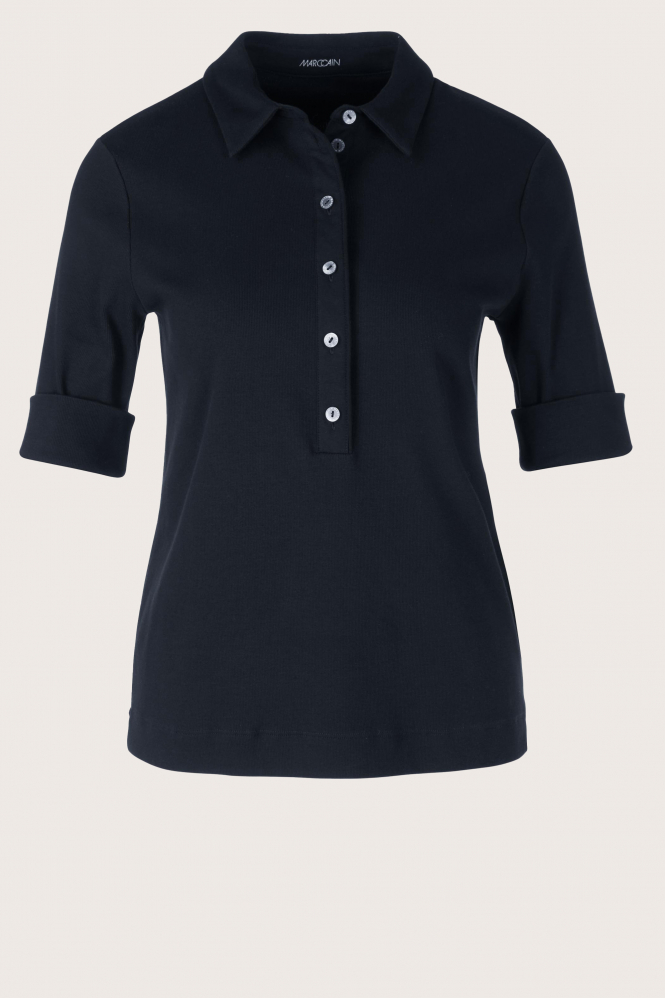 Marc Cain +E 53.01 J50 Polo Blauw