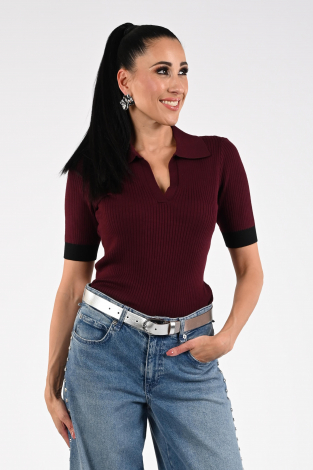 Co'couture Bonny polo Paars