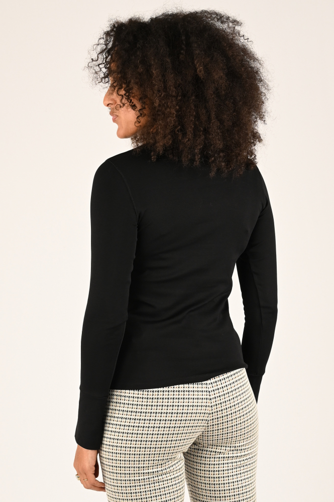Marc Cain XC 48.26 J14 Shirt turtle neck Zwart