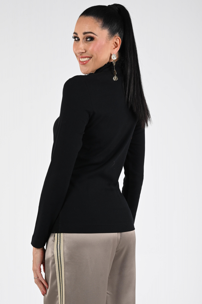 Zaida 336302 Shirt turtle neck Zwart