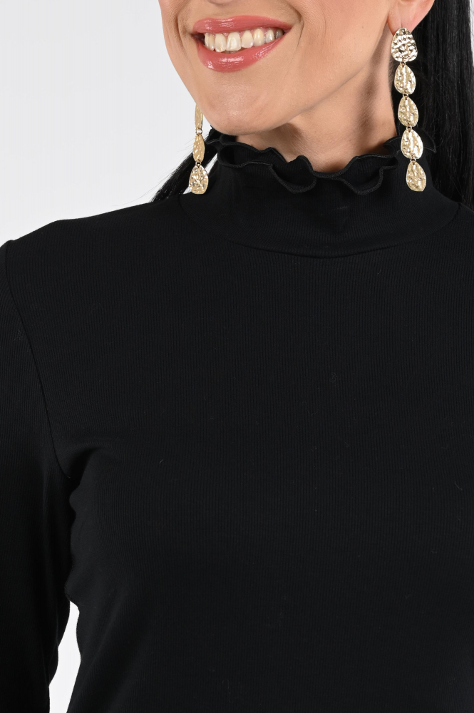 Zaida 336302 Shirt turtle neck Zwart