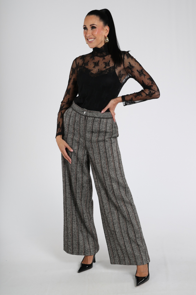 Caroline Biss 4941 Shirt turtle neck Zwart