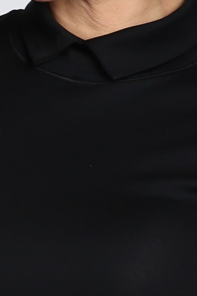 Marc Cain BA 48.55 J14 Shirt turtle neck Zwart