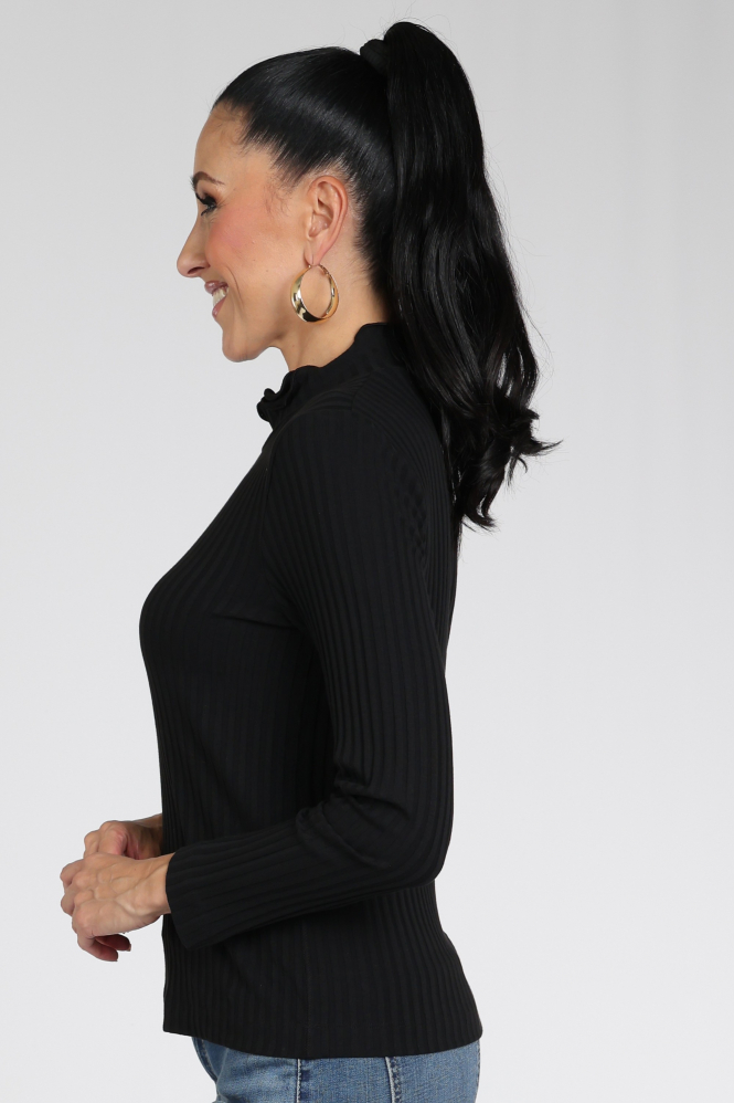 Zaida 356322 Shirt turtle neck Zwart