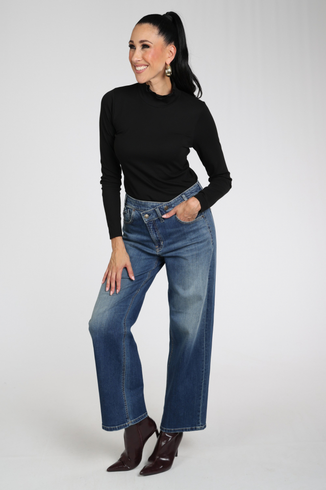 Zaida 356302 Shirt turtle neck Zwart