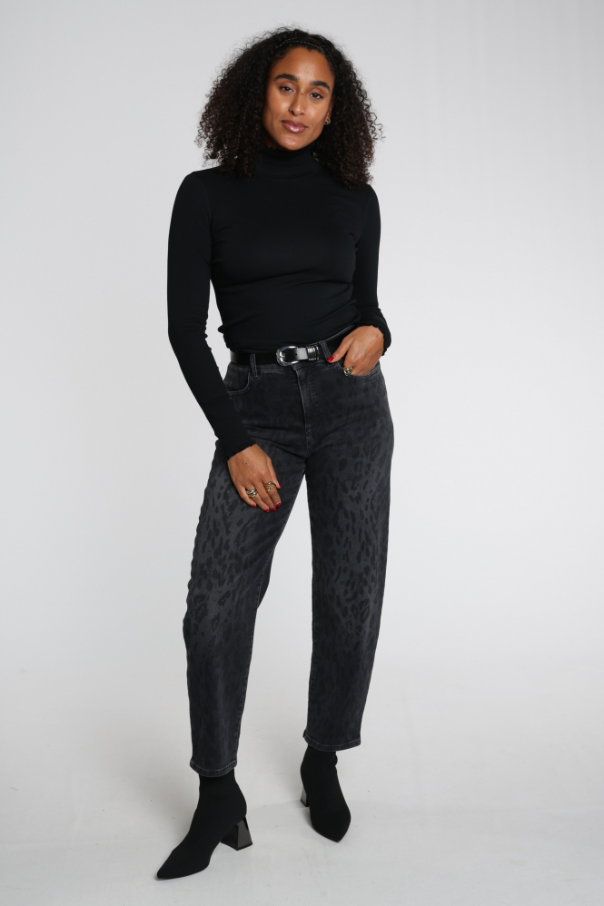 Marc Cain BS 48.43 J50 Shirt turtle neck Zwart