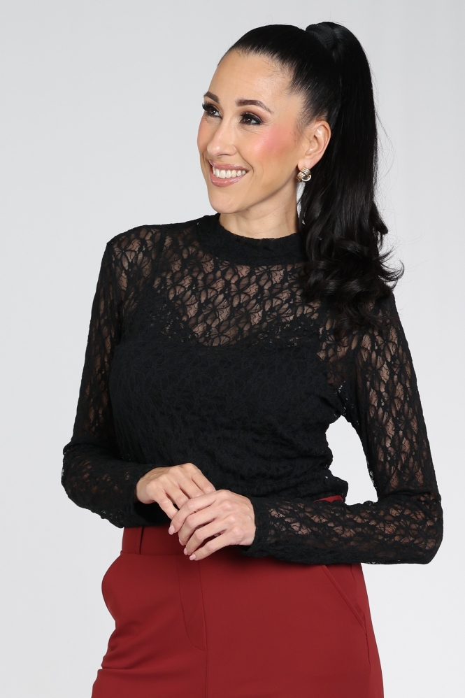 Studio Anneloes 14331 Shirt turtle neck Zwart