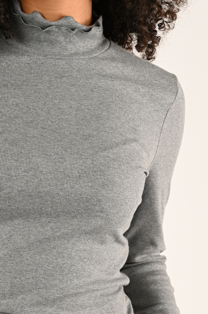 Zaida 316302 Shirt turtle neck Grijs