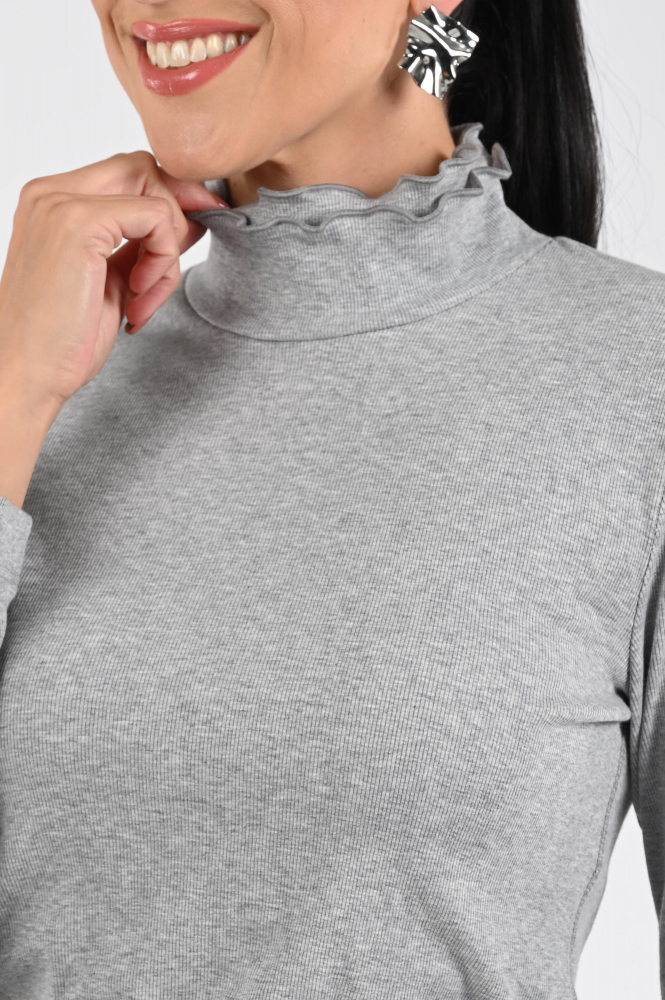 Zaida 336302 Shirt turtle neck Grijs